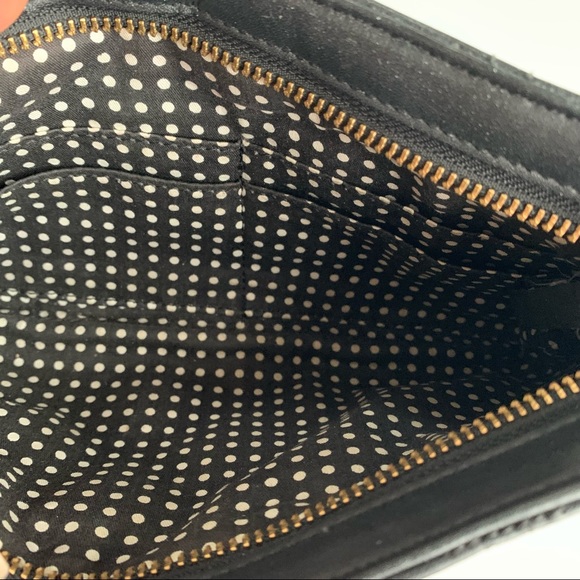 Kate Spade Presley Astor court black pleather WOC crossbody bag - Picture 8 of 16